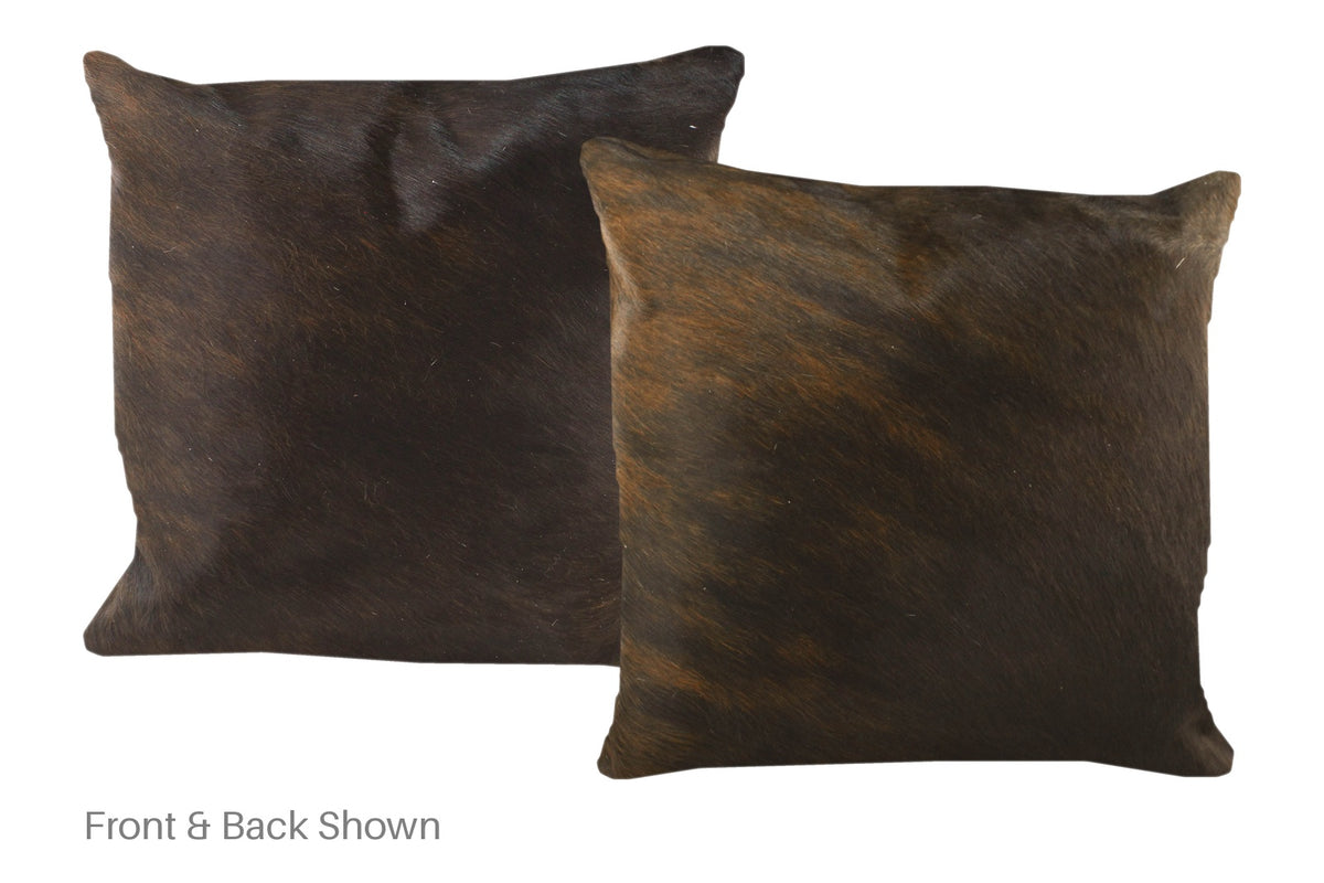 Dark Brindle Cowhide Pillow #A50587