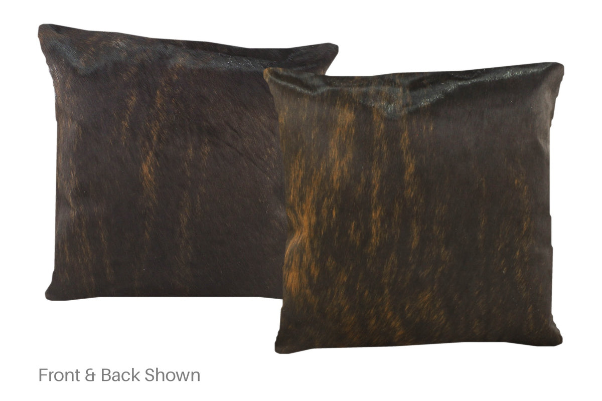 Dark Brindle Cowhide Pillow #A50589