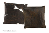 Tricolor Cowhide Pillow 16x16 #A50590 by Hudson Hides