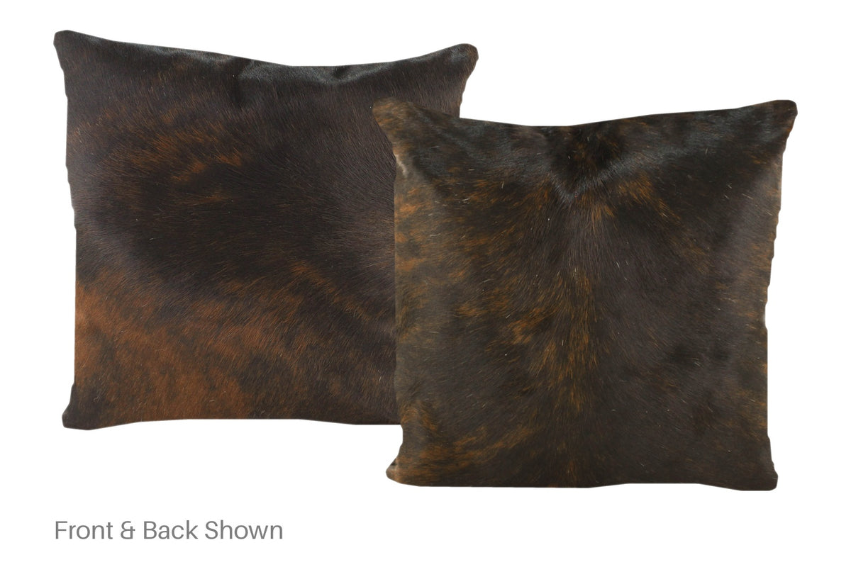 Dark Brindle Cowhide Pillow #A50591