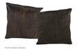 Chocolate Cowhide Pillow 16x16 #A50592 by Hudson Hides