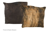 Dark Brindle Cowhide Pillow 16x16 #A50594 by Hudson Hides