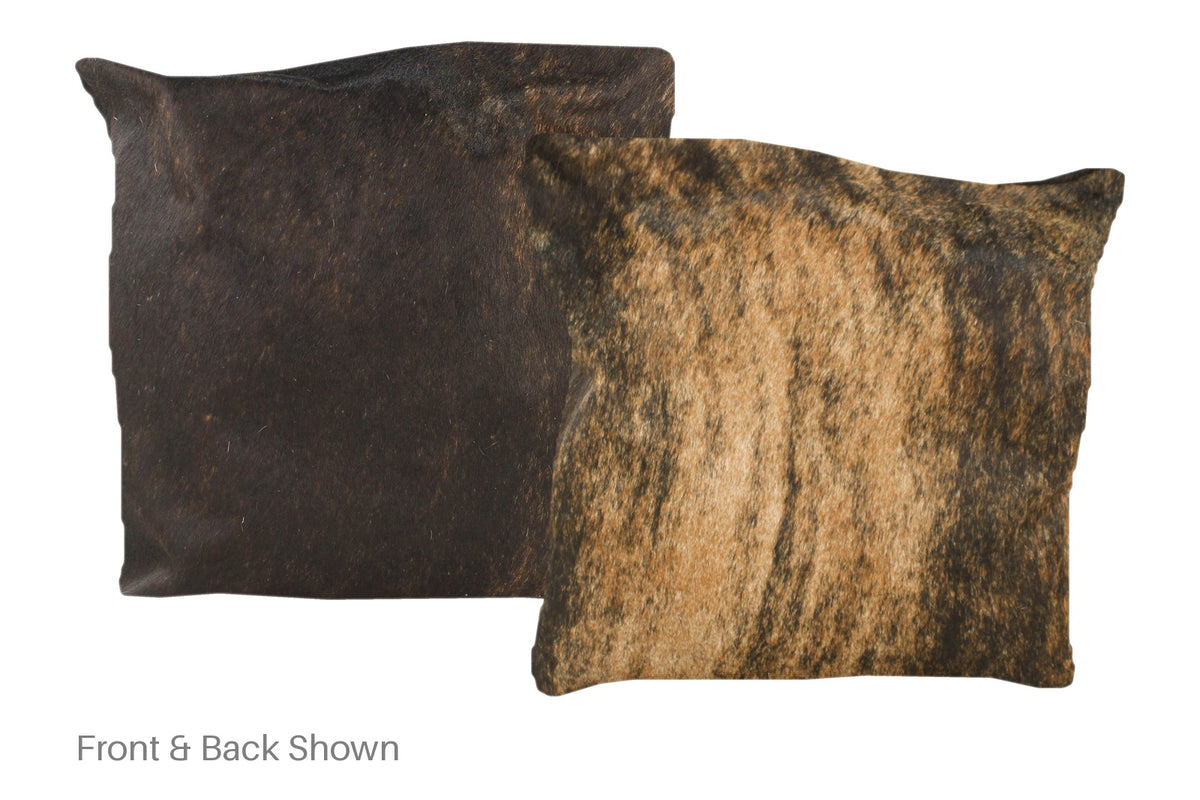 Dark Brindle Cowhide Pillow #A50594