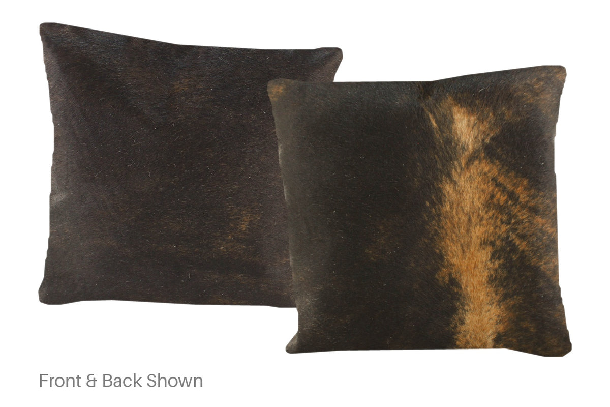 Dark Brindle Cowhide Pillow #A50595