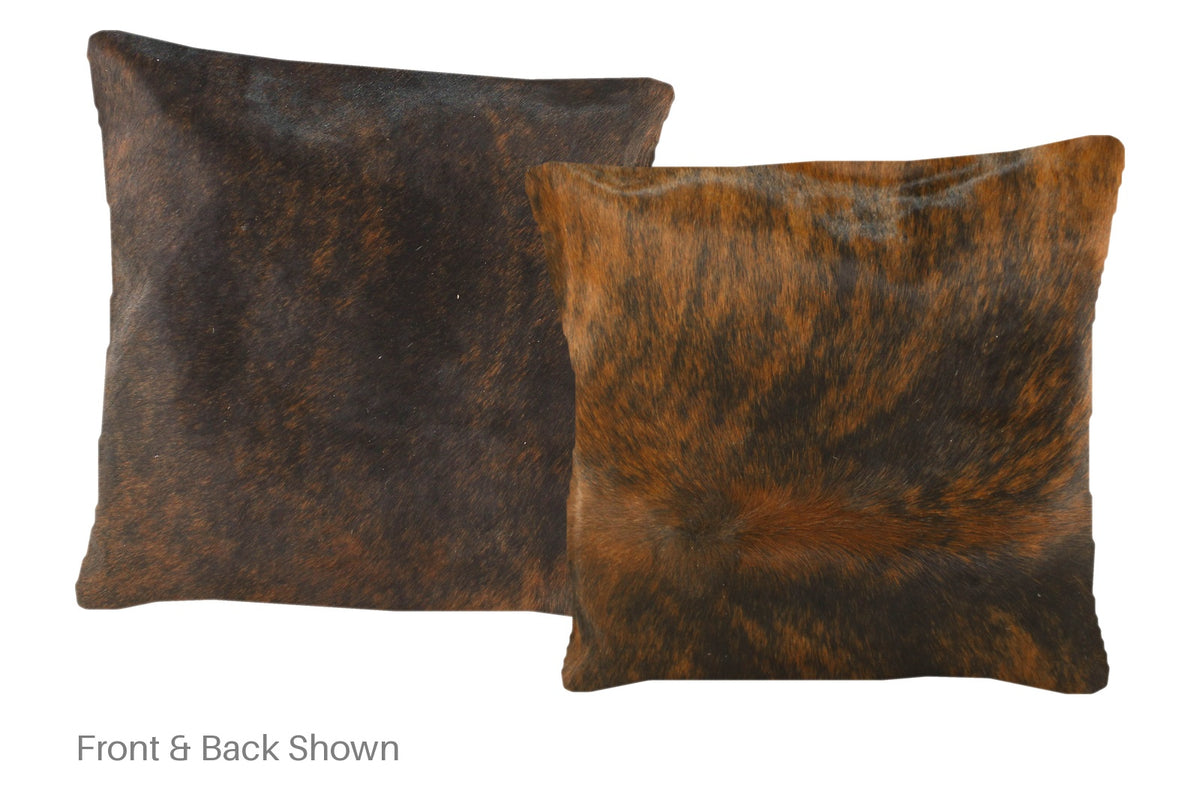 Dark Brindle Cowhide Pillow #A50596