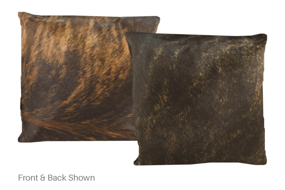 Dark Brindle Cowhide Pillow #A50600