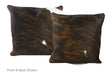Tricolor Cowhide Pillow 16x16 #A50602 by Hudson Hides