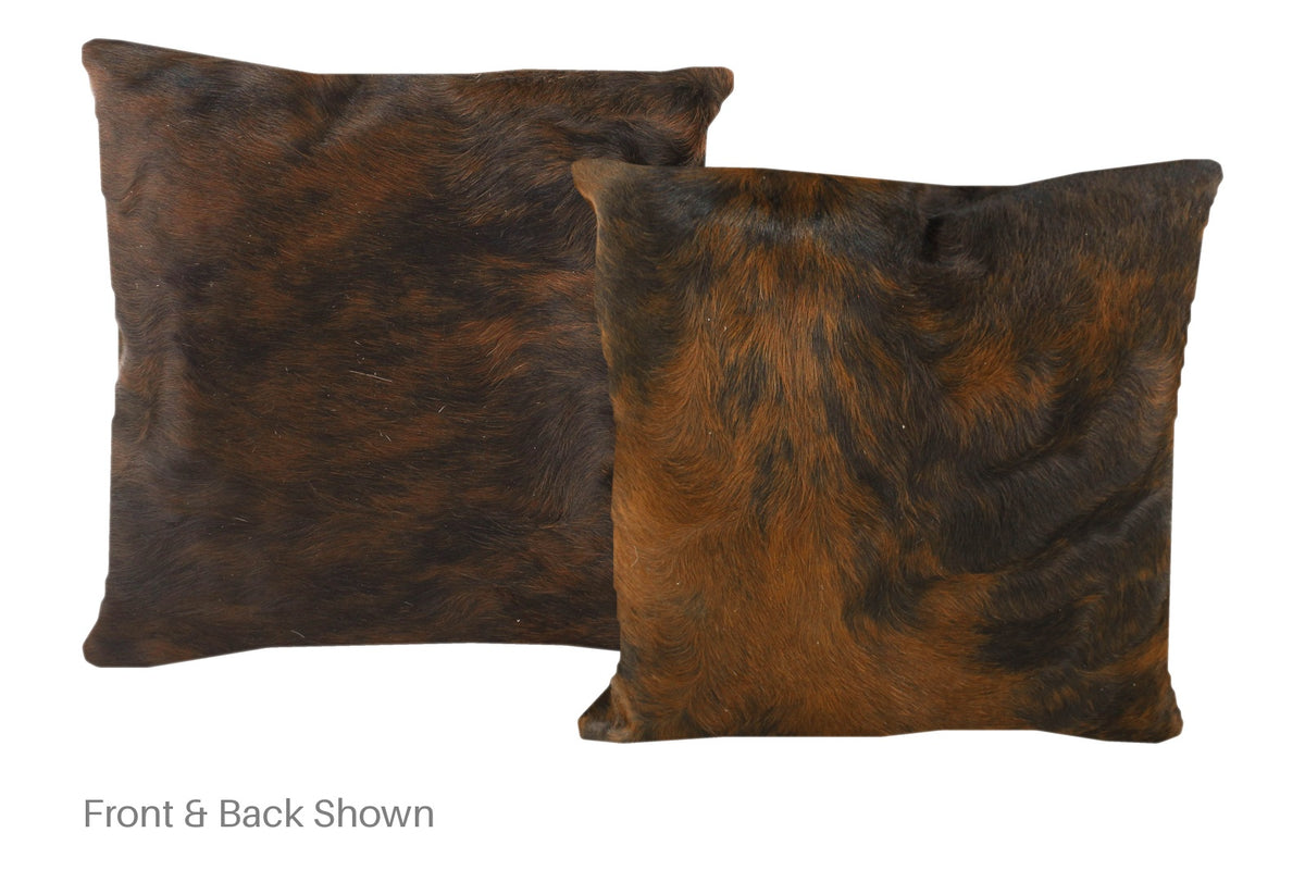 Dark Brindle Cowhide Pillow #A50603