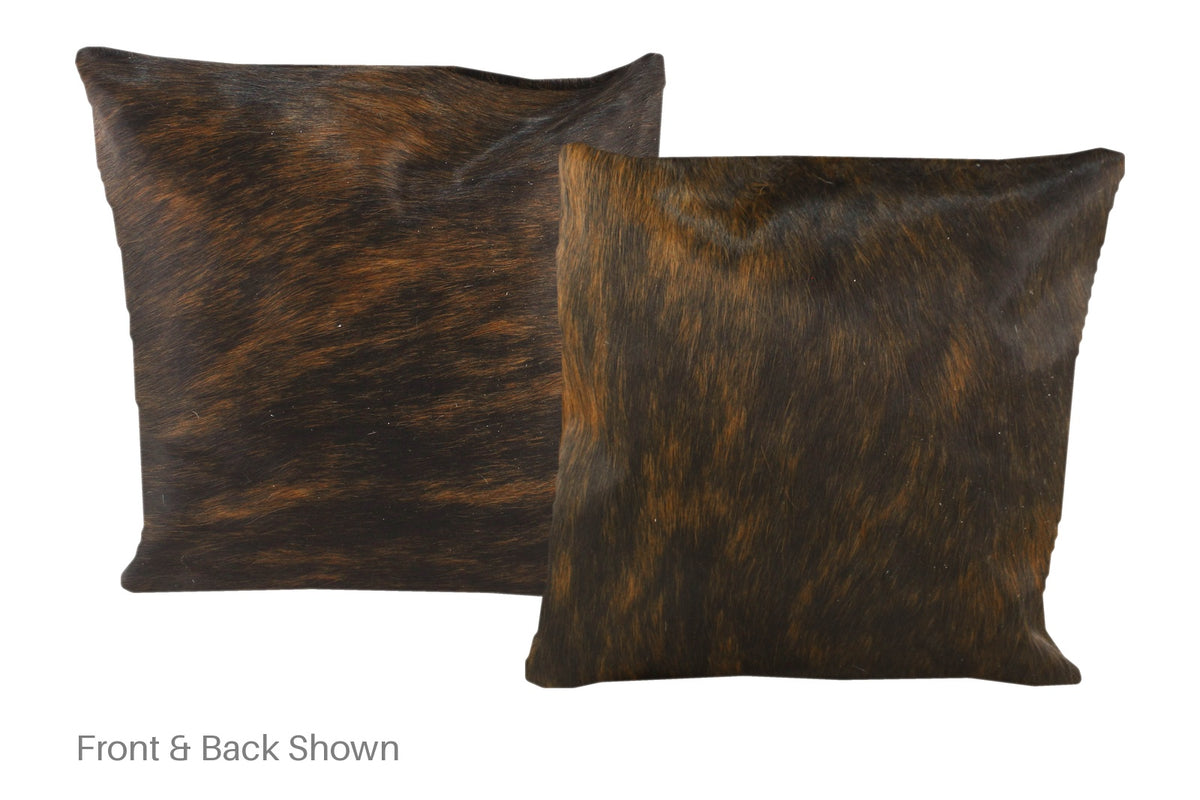 Dark Brindle Cowhide Pillow #A50604