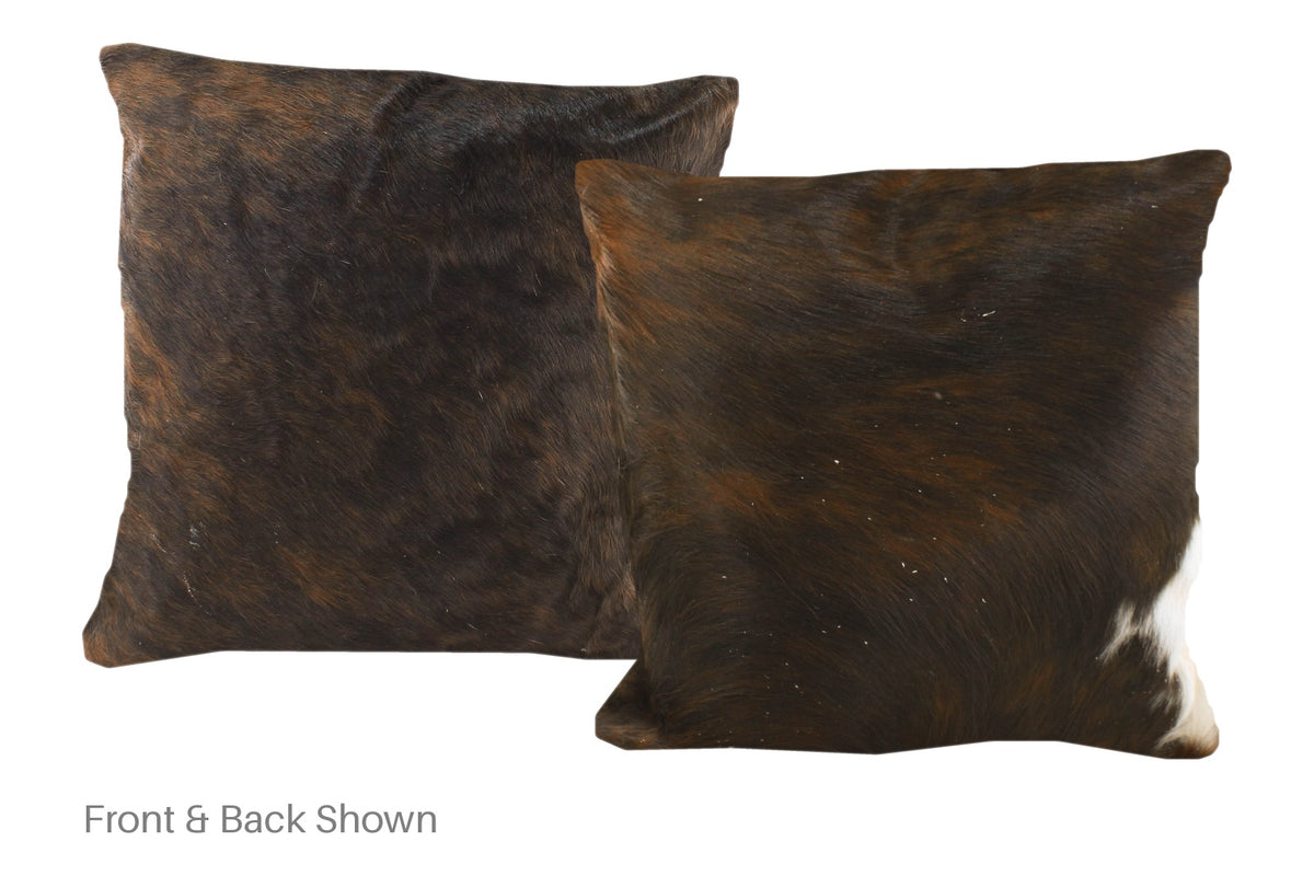 Dark Brindle Cowhide Pillow #A50605