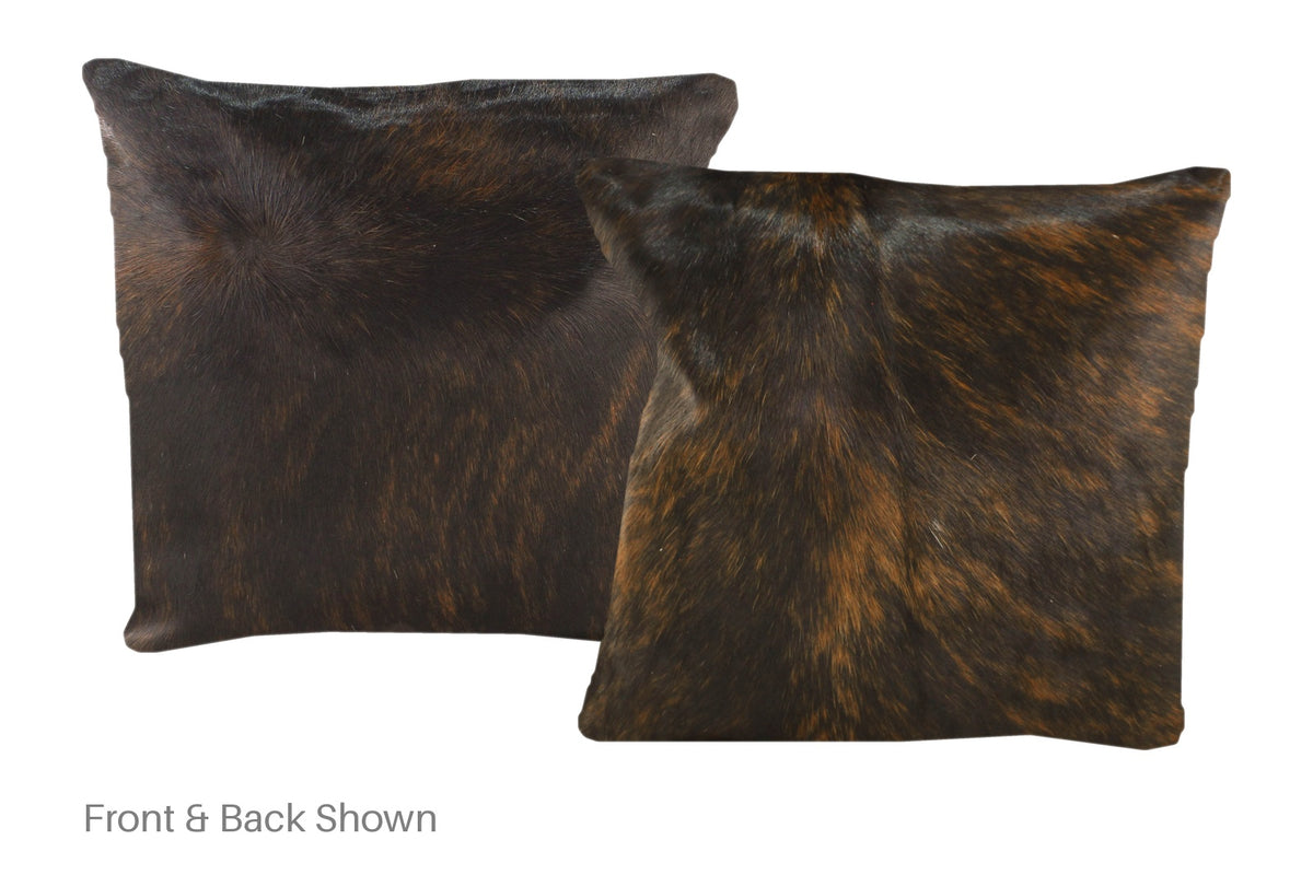 Dark Brindle Cowhide Pillow #A50606