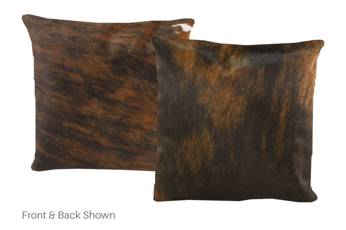 Dark Brindle Cowhide Pillow #A50607
