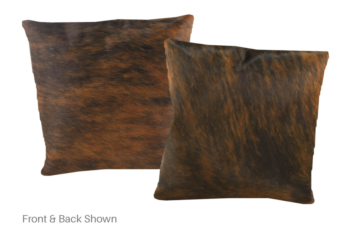 Dark Brindle Cowhide Pillow #A50608