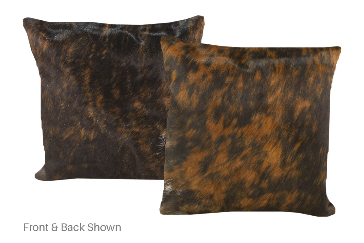 Dark Brindle Cowhide Pillow #A50609