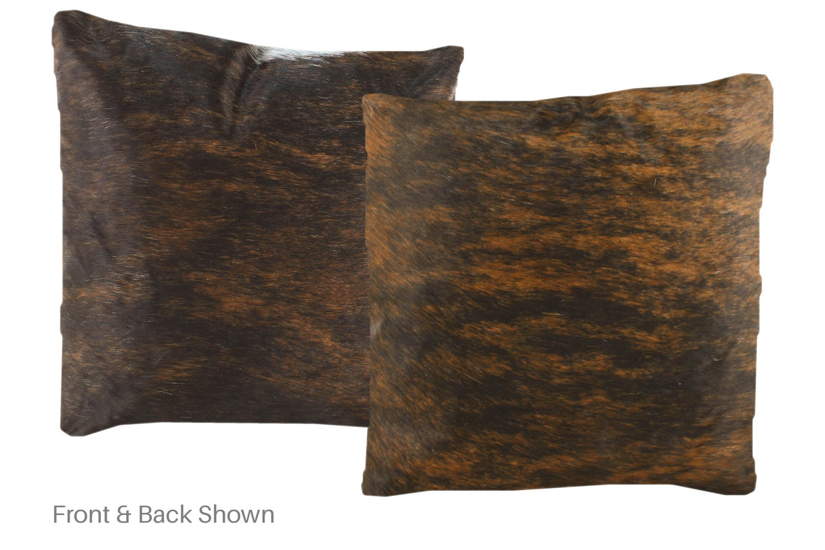 Dark Brindle Cowhide Pillow #A50610