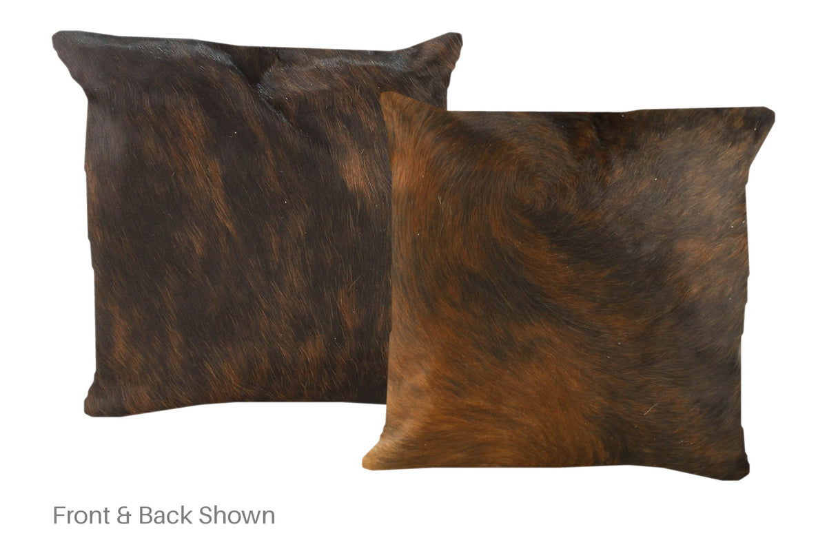 Dark Brindle Cowhide Pillow #A50612