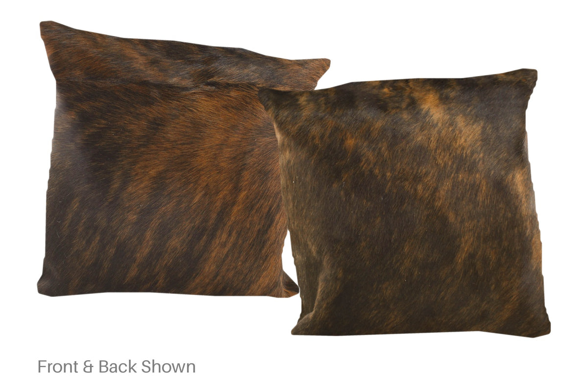 Dark Brindle Cowhide Pillow #A50613