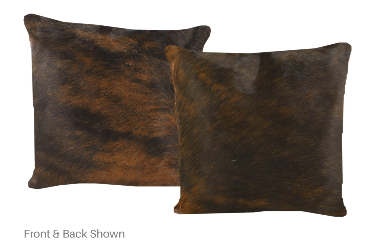 Dark Brindle Cowhide Pillow #A50615
