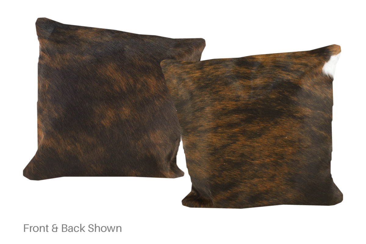Dark Brindle Cowhide Pillow #A50616