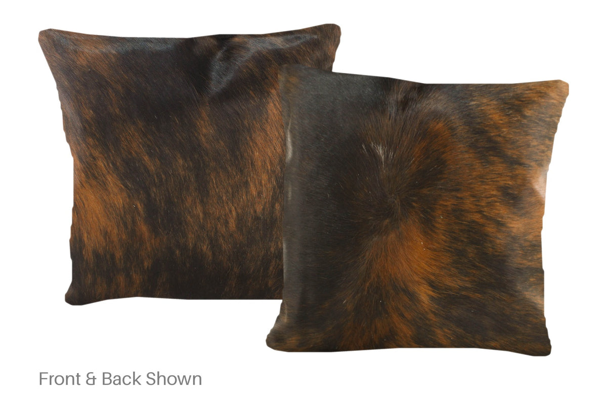 Dark Brindle Cowhide Pillow #A50617