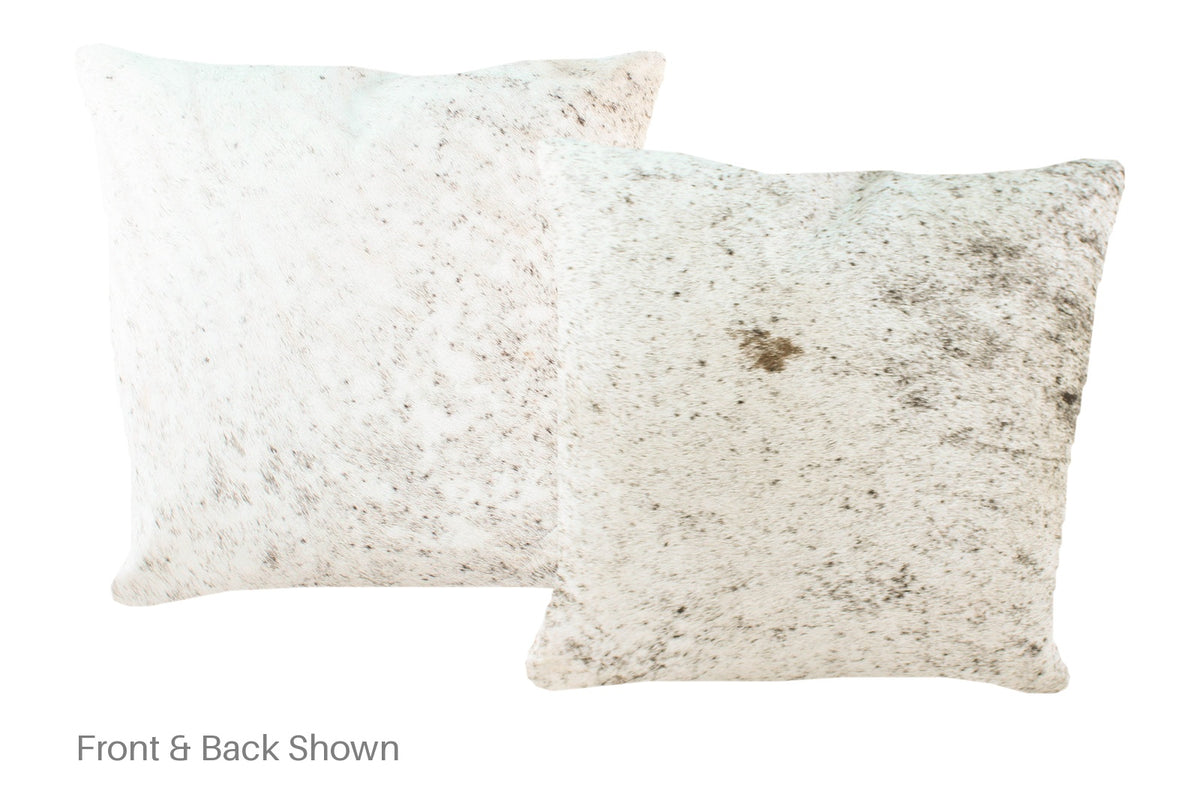Salt and Pepper Black Cowhide Pillow #A50620