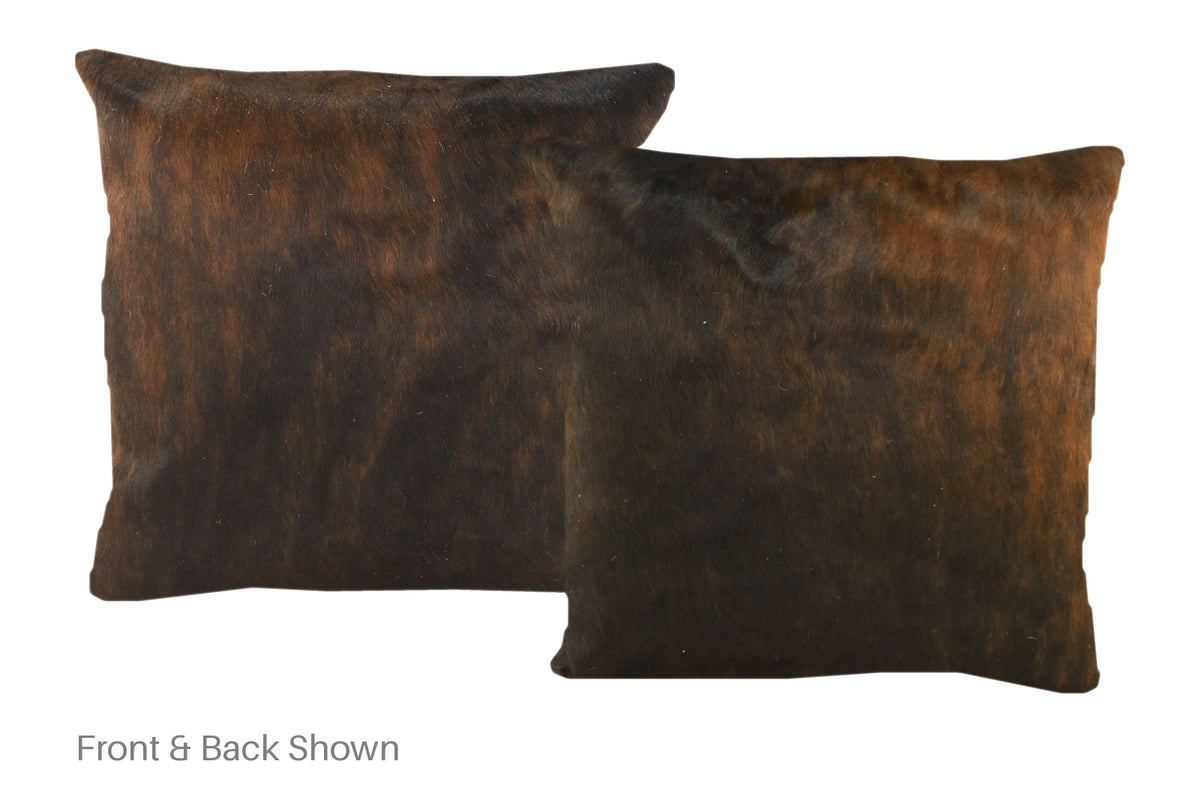 Dark Brindle Cowhide Pillow #A50624