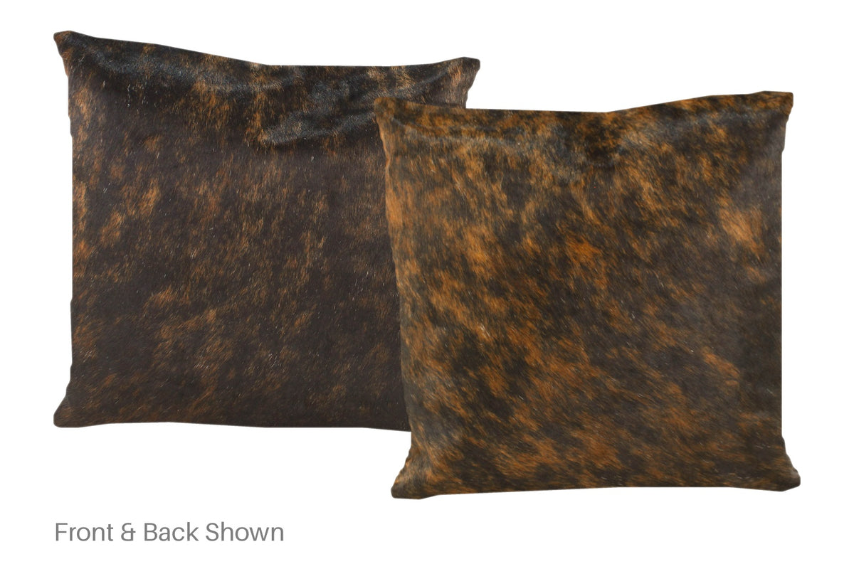 Dark Brindle Cowhide Pillow #A50625