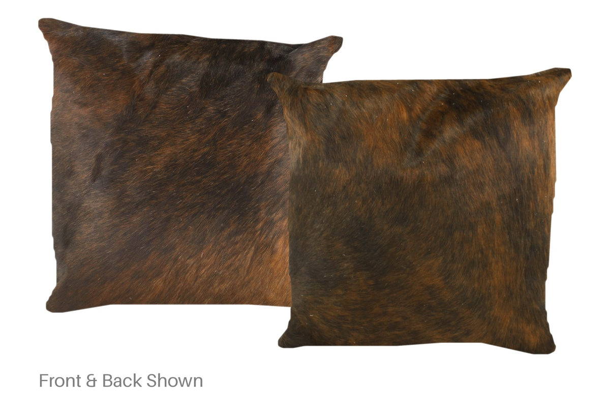 Dark Brindle Cowhide Pillow #A50626