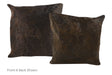 Chocolate Cowhide Pillow 16x16 #A50630 by Hudson Hides