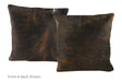 Dark Brindle Cowhide Pillow 16x16 #A50631 by Hudson Hides