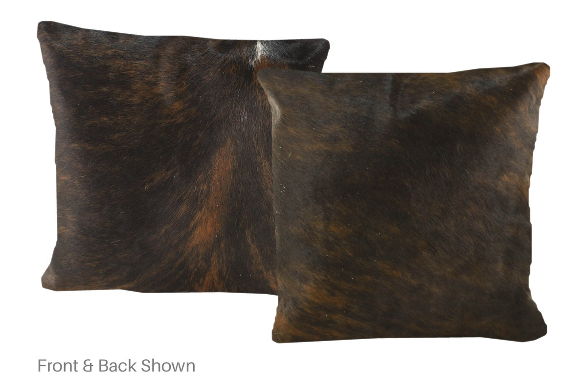 Dark Brindle Cowhide Pillow #A50631
