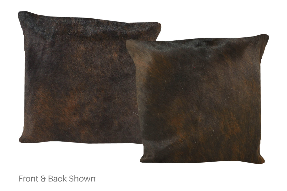 Dark Brindle Cowhide Pillow #A50632