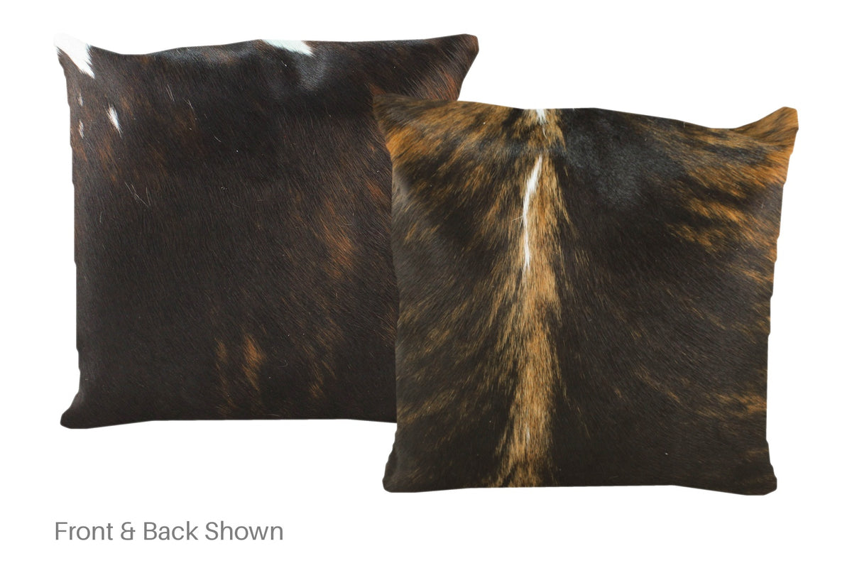 Dark Brindle Cowhide Pillow #A50633