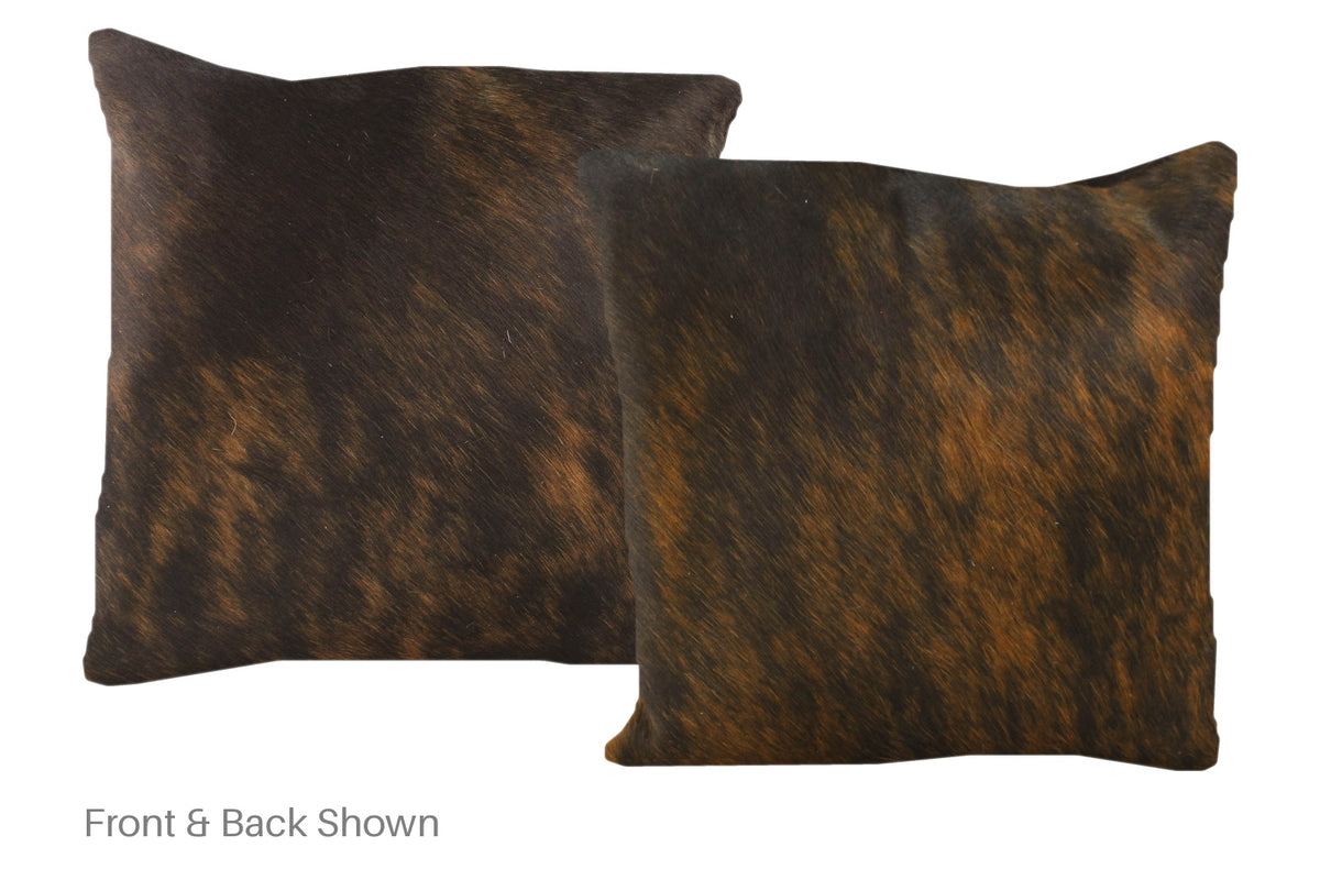 Dark Brindle Cowhide Pillow #A50635