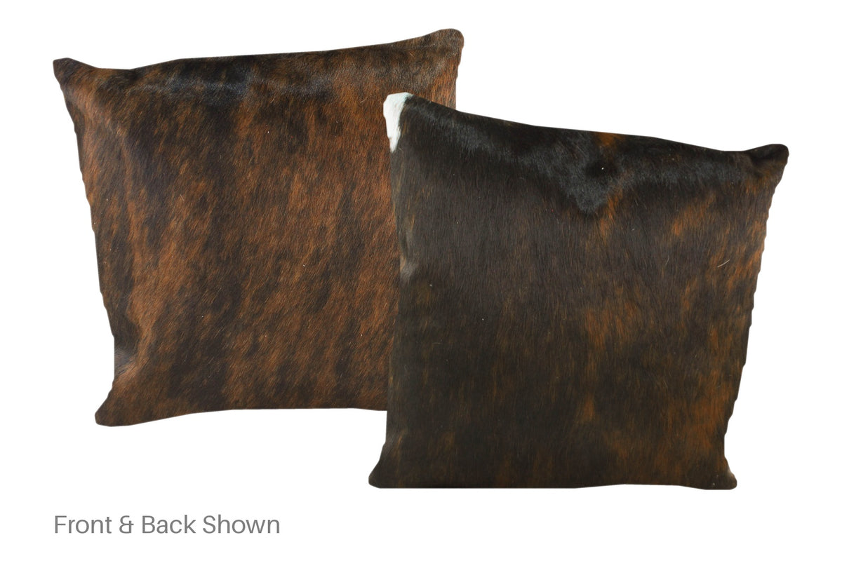 Dark Brindle Cowhide Pillow #A50636