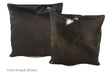 Dark Brindle Cowhide Pillow 16x16 #A50638 by Hudson Hides