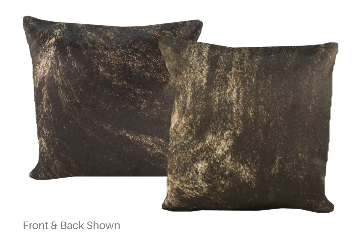 Dark Brindle Cowhide Pillow #A50639