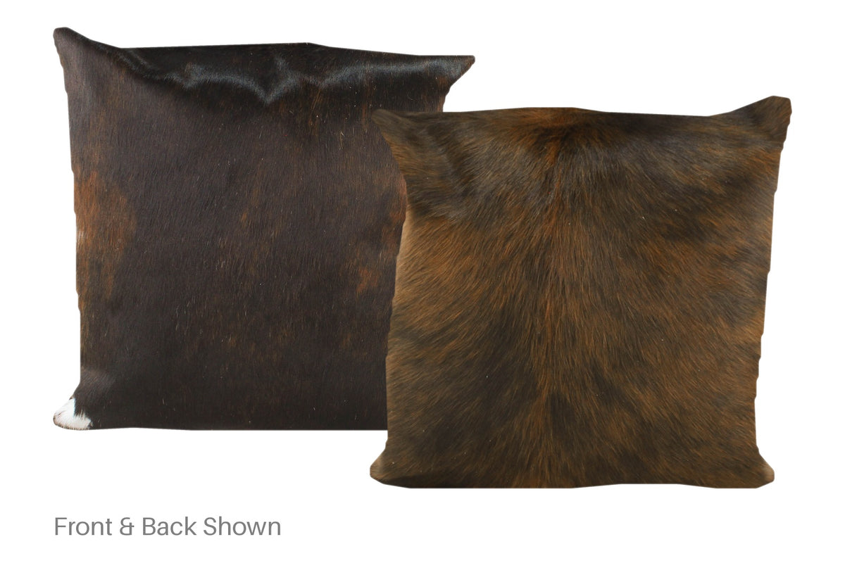 Dark Brindle Cowhide Pillow #A50640