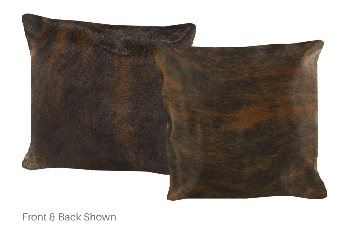 Dark Brindle Cowhide Pillow #A50643