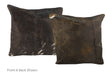 Dark Brindle Cowhide Pillow 16x16 #A50644 by Hudson Hides