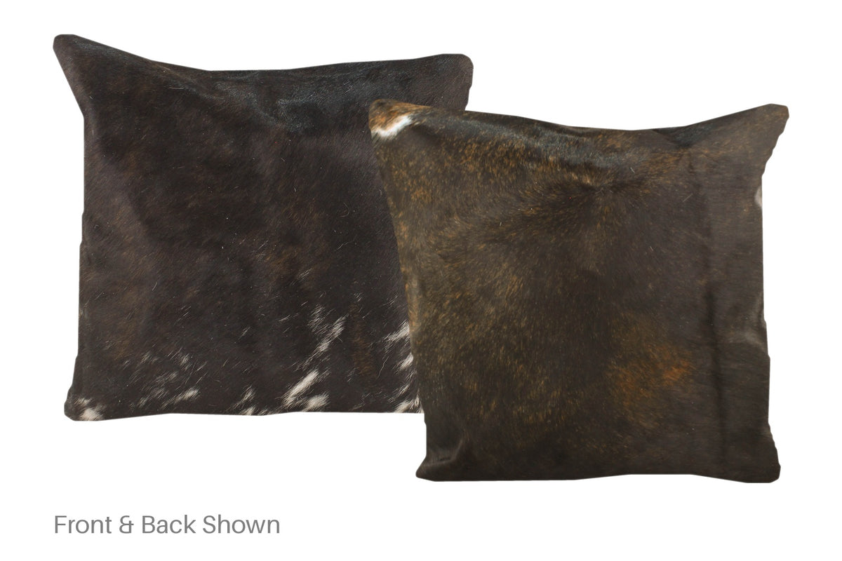 Dark Brindle Cowhide Pillow #A50644
