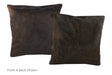 Chocolate Cowhide Pillow 16x16 #A50648 by Hudson Hides