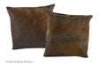 Dark Brindle Cowhide Pillow 16x16 #A50649 by Hudson Hides
