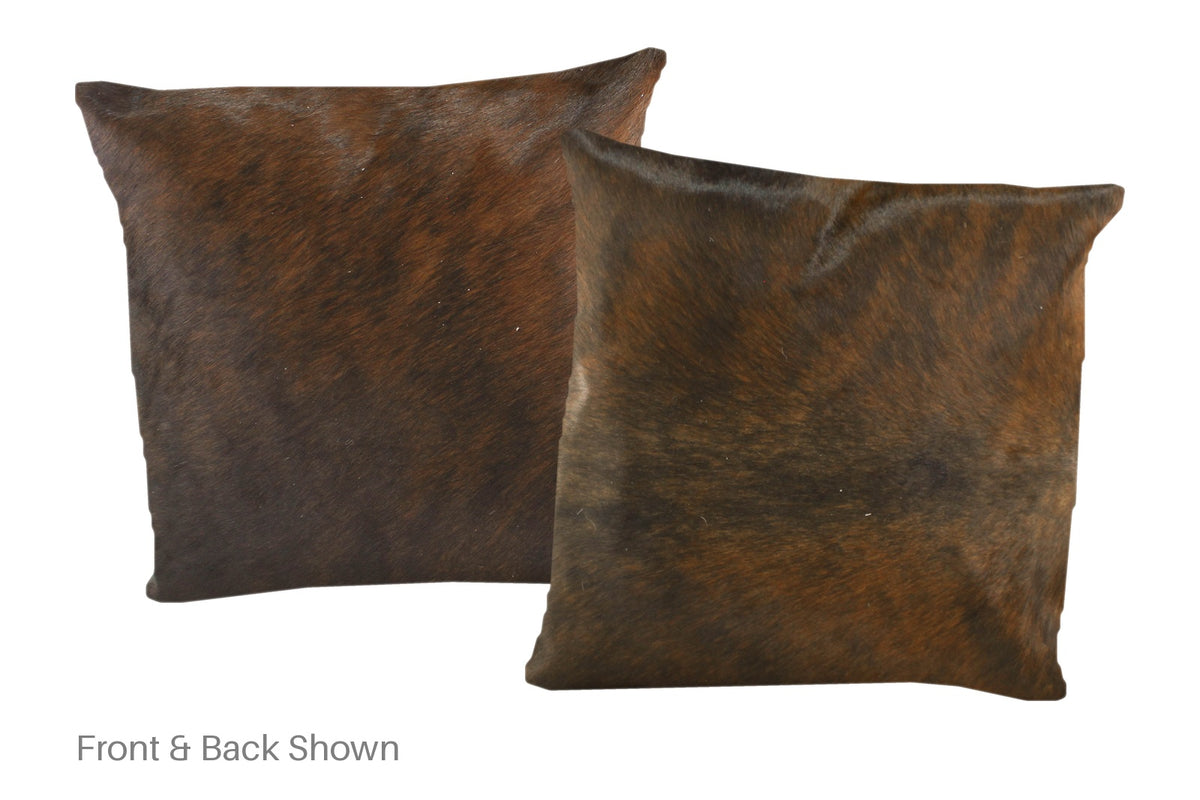 Dark Brindle Cowhide Pillow #A50649