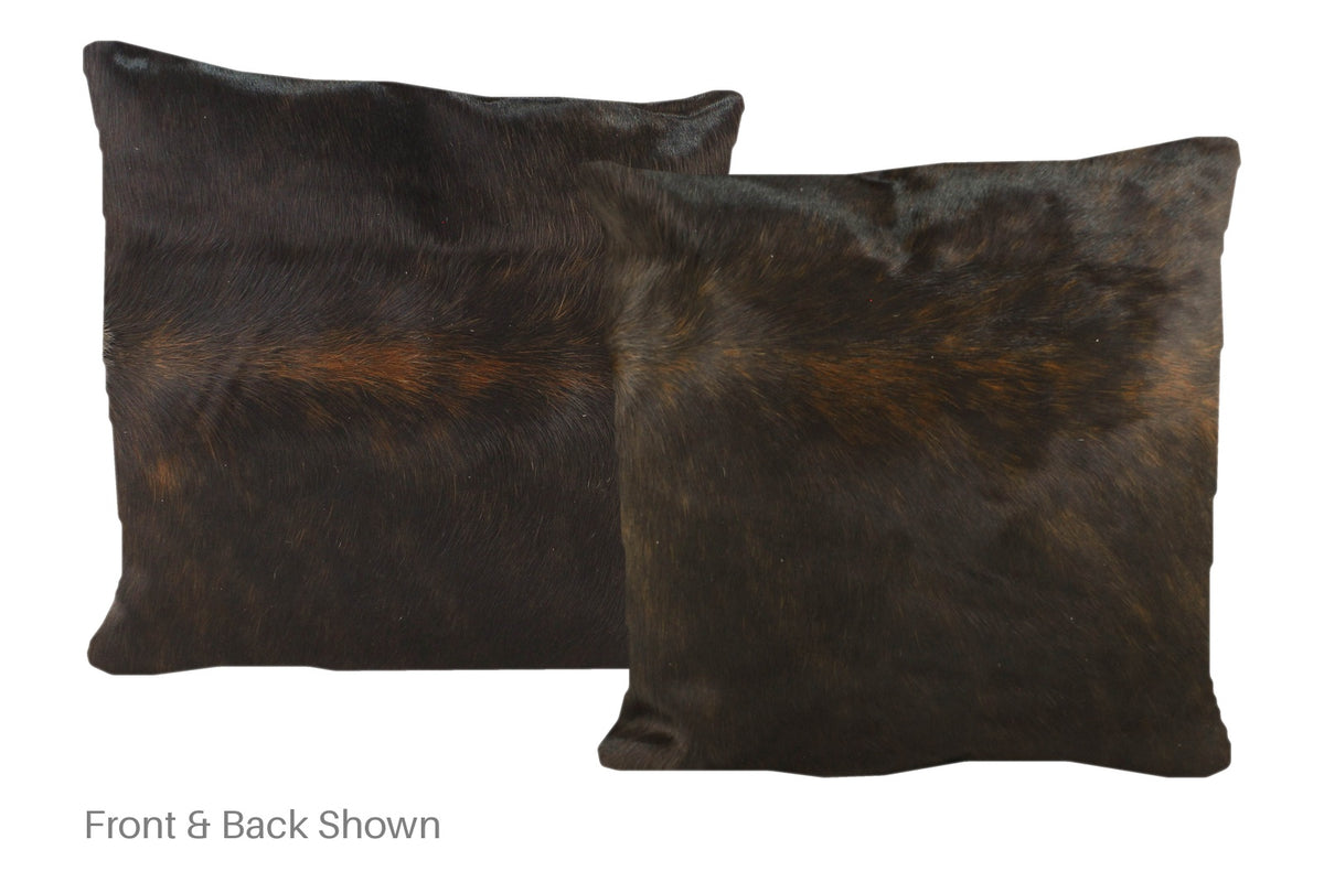 Dark Brindle Cowhide Pillow #A50652