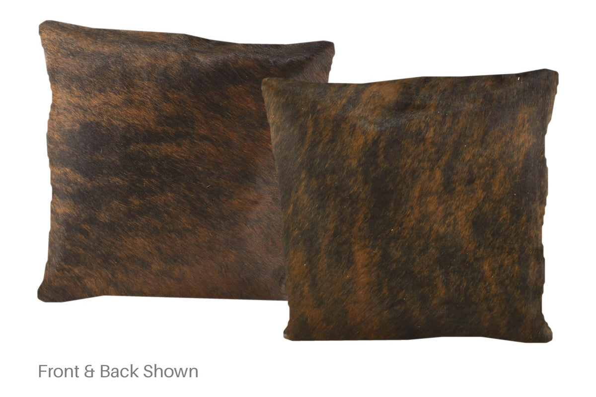 Dark Brindle Cowhide Pillow #A50653