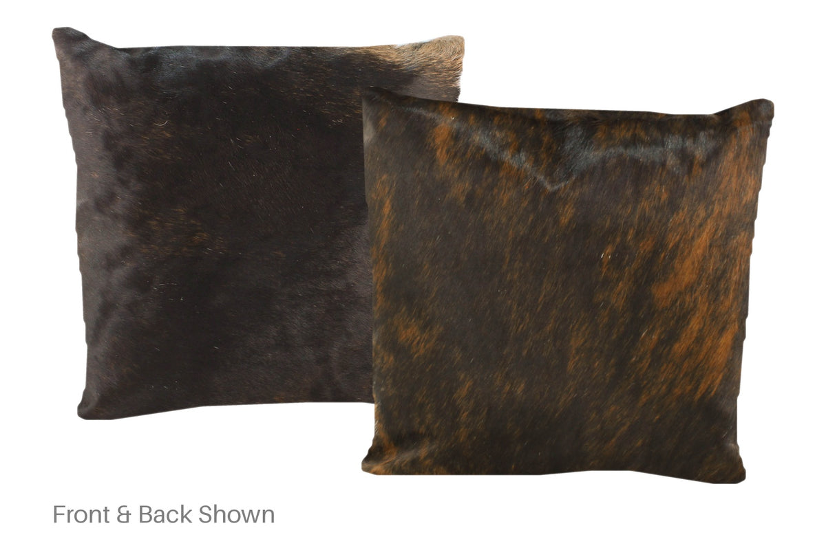 Dark Brindle Cowhide Pillow #A50656