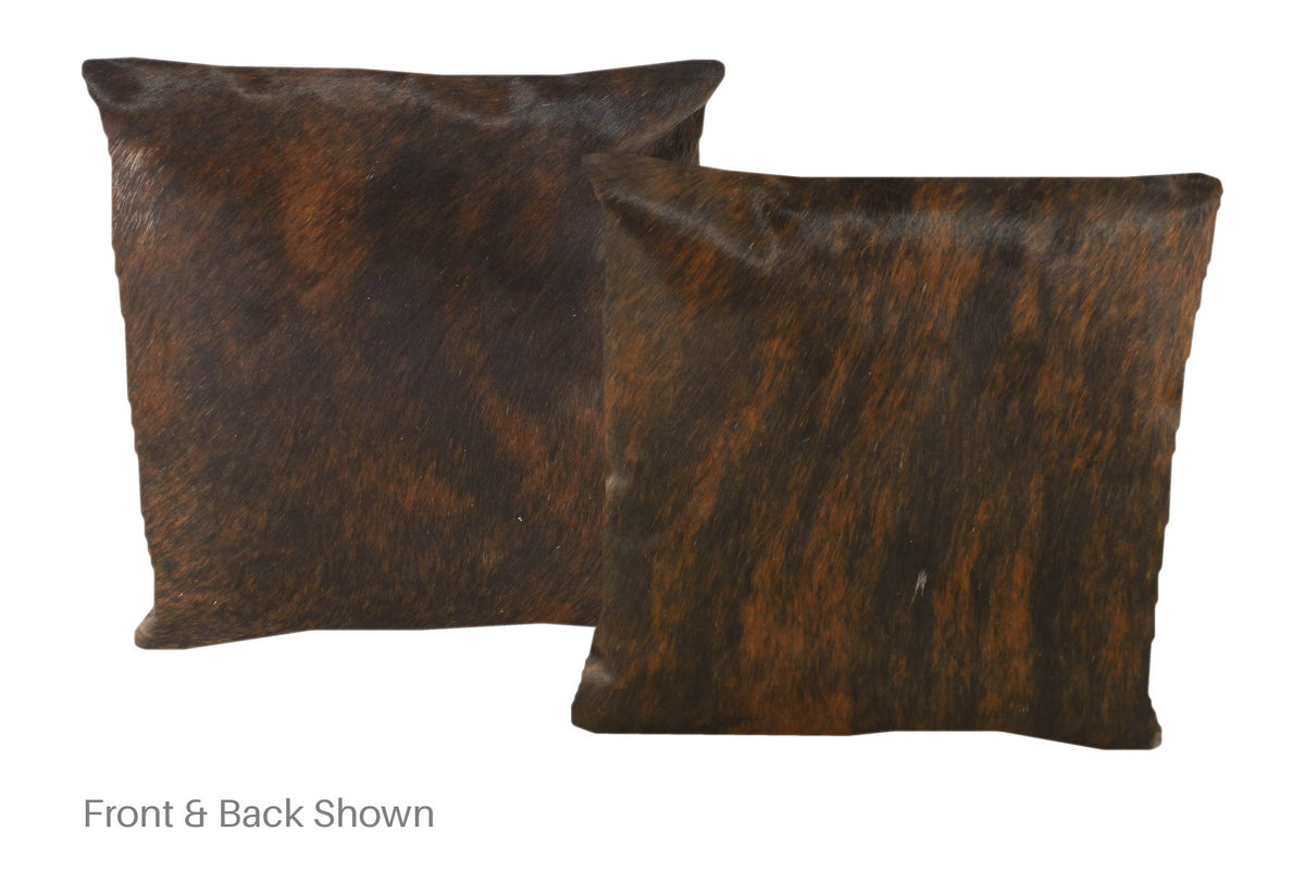 Dark Brindle Cowhide Pillow #A50657