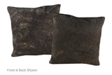 Solid Black Cowhide Pillow 16x16 #A50658 by Hudson Hides