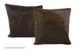 Dark Brindle Cowhide Pillow 16x16 #A50660 by Hudson Hides